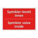 Sprinkler-Ventil innen - Sprinkler valve inside
