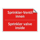 Sprinkler-Ventil innen - Sprinkler valve inside