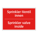 Sprinkler-Ventil innen - Sprinkler valve inside