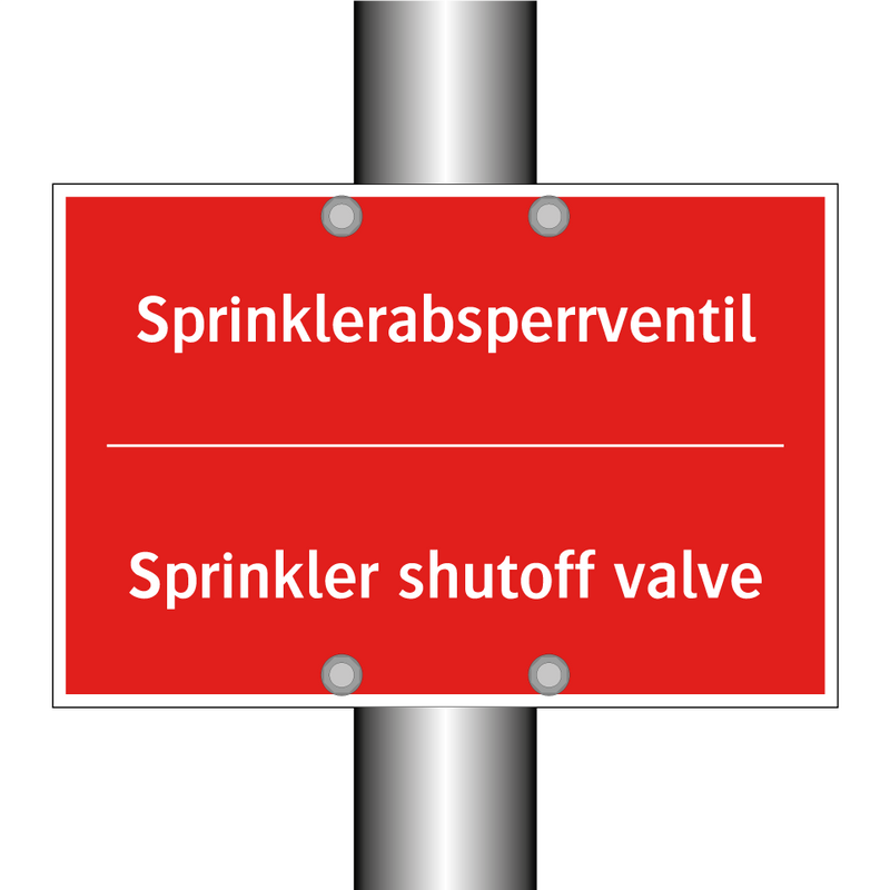 Sprinklerabsperrventil - Sprinkler shutoff valve