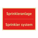 Sprinkleranlage - Sprinkler system