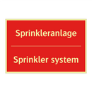 Sprinkleranlage - Sprinkler system