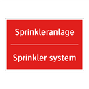Sprinkleranlage - Sprinkler system