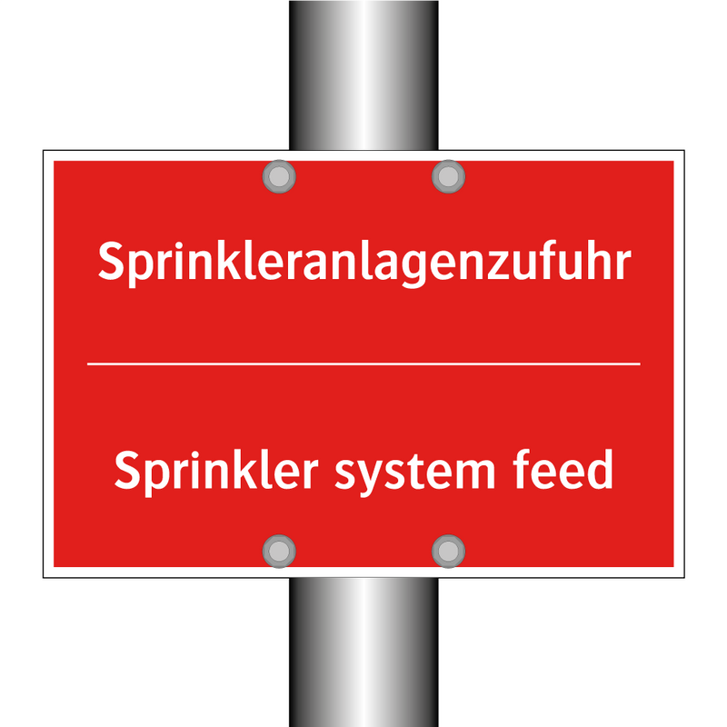 Sprinkleranlagenzufuhr - Sprinkler system feed