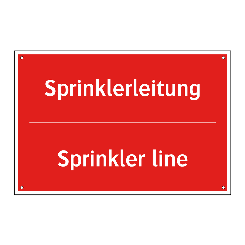 Sprinklerleitung - Sprinkler line