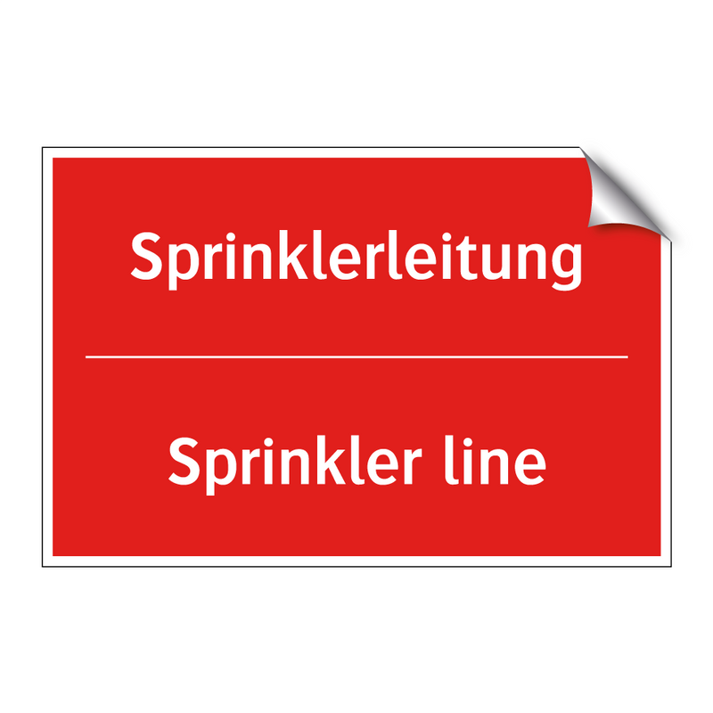Sprinklerleitung - Sprinkler line
