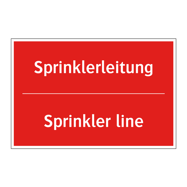 Sprinklerleitung - Sprinkler line