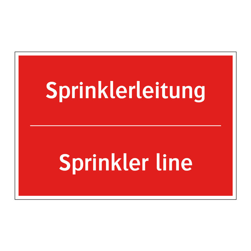 Sprinklerleitung - Sprinkler line