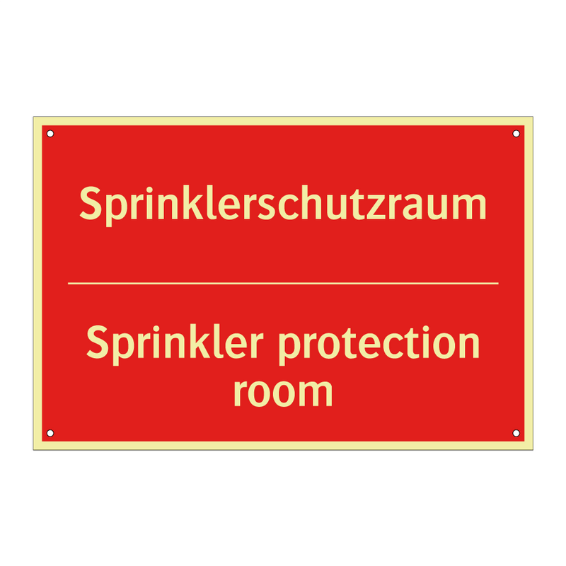 Sprinklerschutzraum - Sprinkler protection room