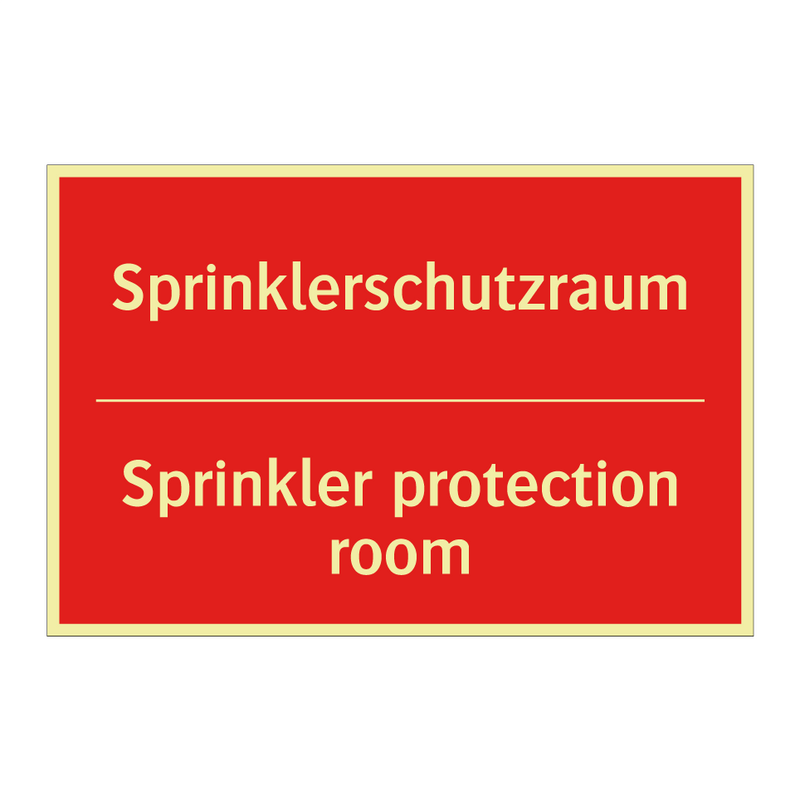 Sprinklerschutzraum - Sprinkler protection room