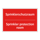 Sprinklerschutzraum - Sprinkler protection room