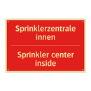 Sprinklerzentrale innen - Sprinkler center inside