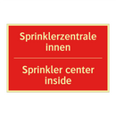 Sprinklerzentrale innen - Sprinkler center inside