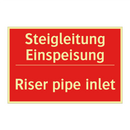 Steigleitung Einspeisung - Riser pipe inlet