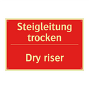 Steigleitung trocken - Dry riser