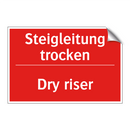 Steigleitung trocken - Dry riser