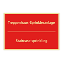 Treppenhaus-Sprinkleranlage - Staircase sprinkling