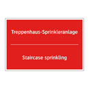 Treppenhaus-Sprinkleranlage - Staircase sprinkling