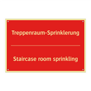 Treppenraum-Sprinklerung - Staircase room sprinkling