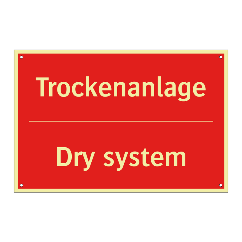 Trockenanlage - Dry system