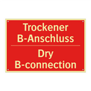 Trockener B-Anschluss - Dry B-connection