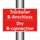 Trockener B-Anschluss - Dry B-connection