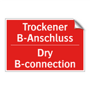 Trockener B-Anschluss - Dry B-connection