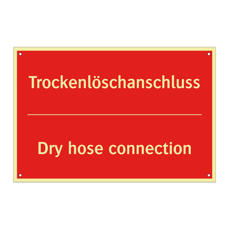 Trockenlöschanschluss - Dry hose connection