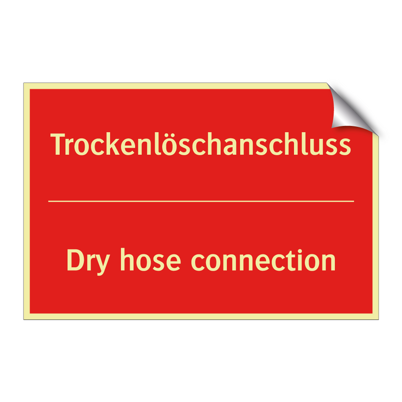 Trockenlöschanschluss - Dry hose connection