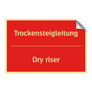 Trockensteigleitung - Dry riser