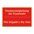 Trockensteigleitung der Feuerwehr/.../ - Fire brigade's dry riser
