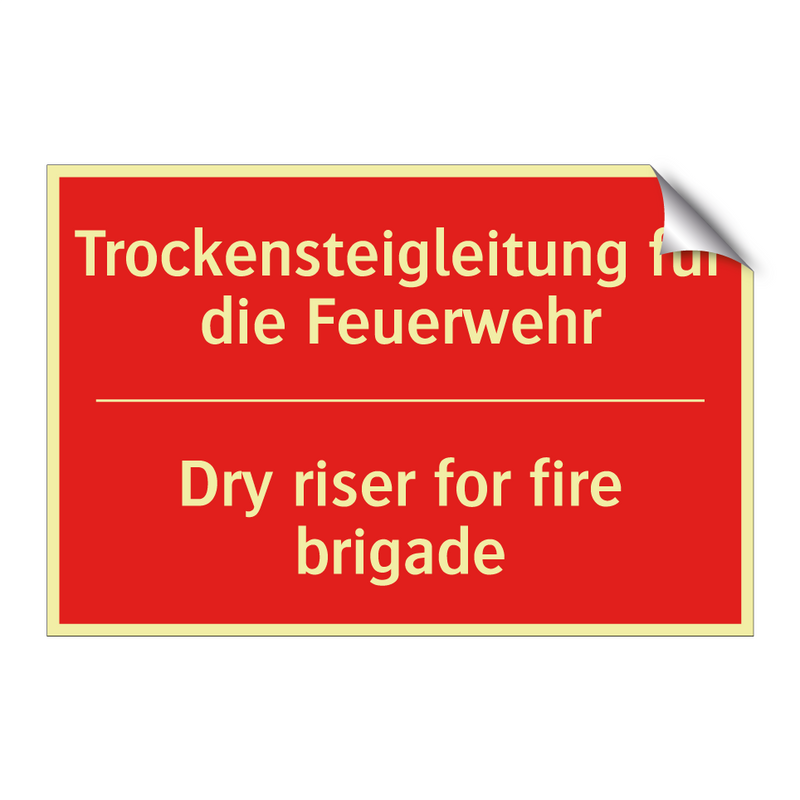 Trockensteigleitung für die Feuerwehr/.../ - Dry riser for fire brigade