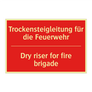 Trockensteigleitung für die Feuerwehr/.../ - Dry riser for fire brigade