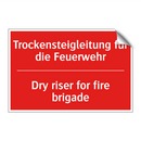 Trockensteigleitung für die Feuerwehr/.../ - Dry riser for fire brigade