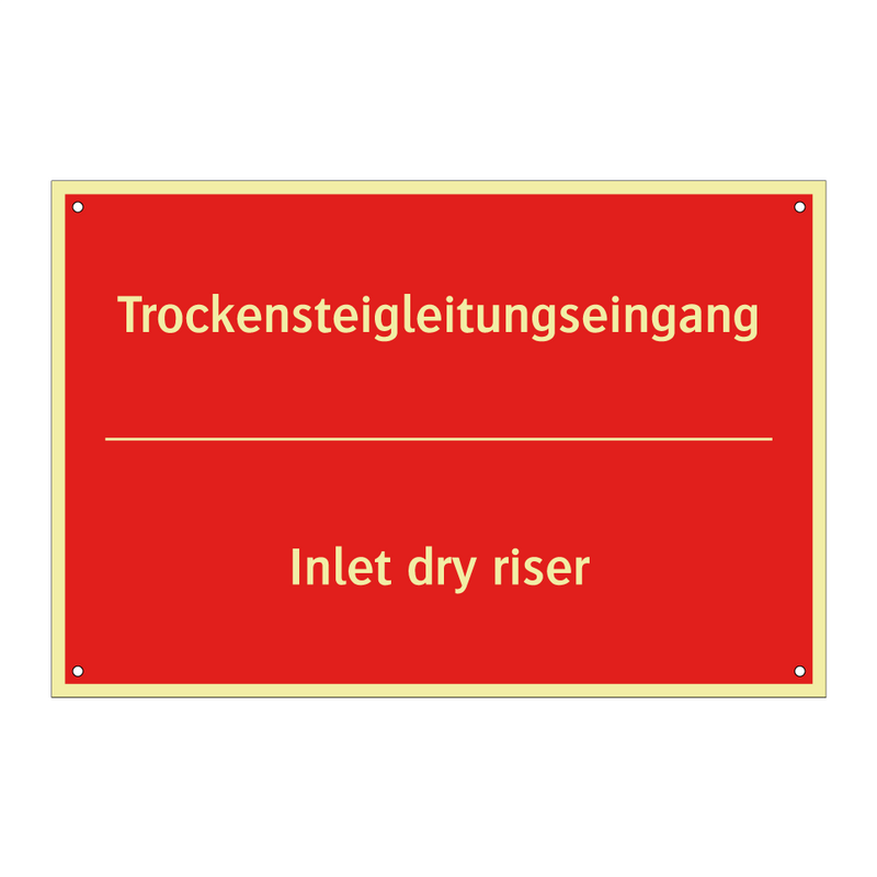 Trockensteigleitungseingang - Inlet dry riser