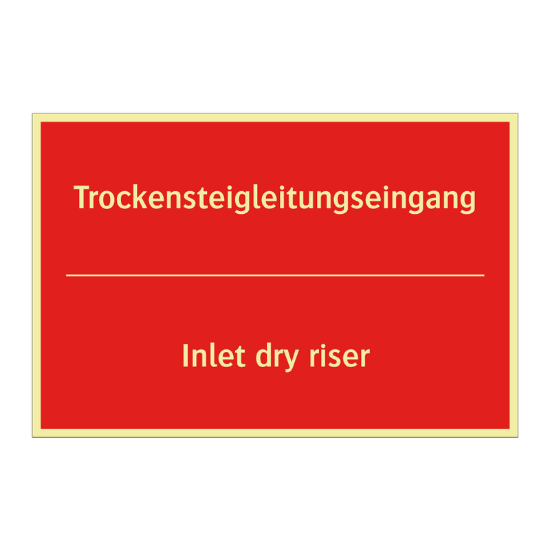 Trockensteigleitungseingang - Inlet dry riser