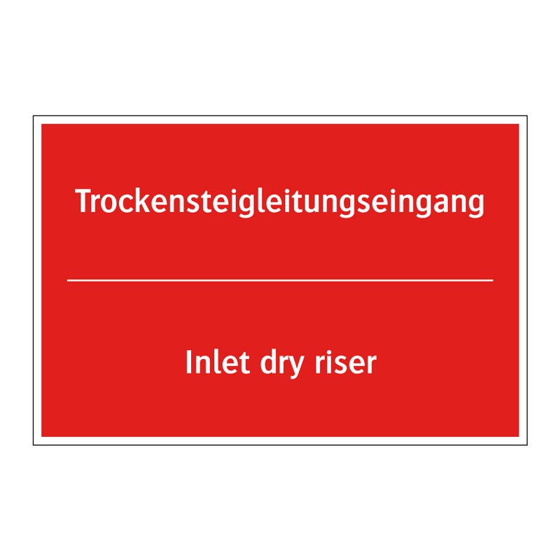 Trockensteigleitungseingang - Inlet dry riser
