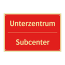 Unterzentrum - Subcenter