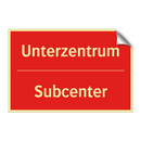 Unterzentrum - Subcenter