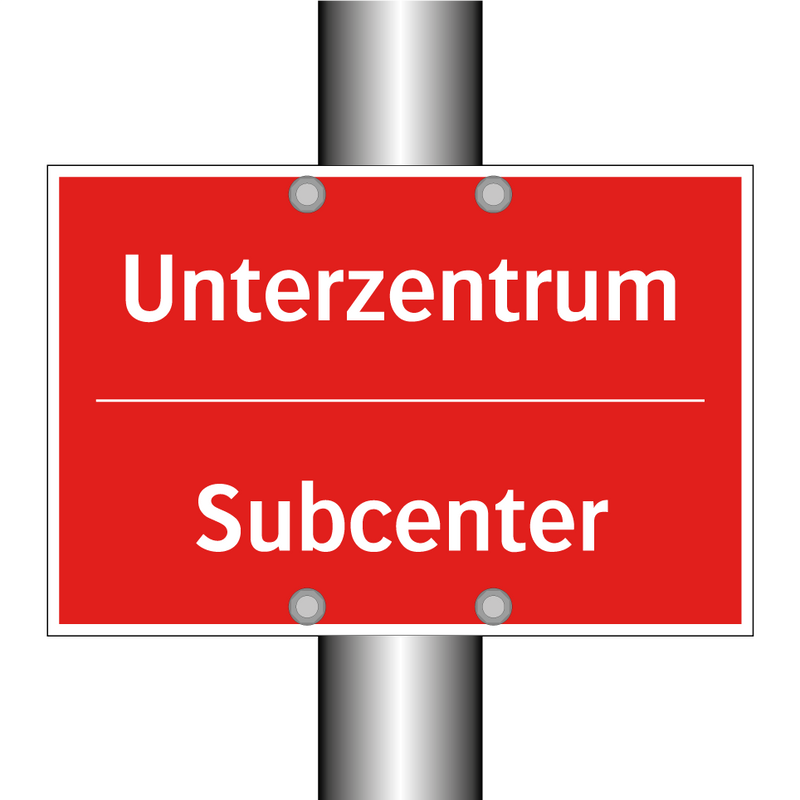 Unterzentrum - Subcenter