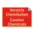 Vorsicht Chemikalien - Caution Chemicals