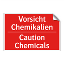 Vorsicht Chemikalien - Caution Chemicals