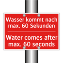 Wasser kommt nach max. 60 Sekunden/.../ - Water comes after max. 60 seconds/.../