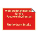 Wasserentnahmestelle für die Feuerwehrhydranten/.../ - Fire hydrant intake