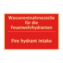 Wasserentnahmestelle für die Feuerwehrhydranten/.../ - Fire hydrant intake