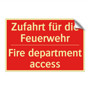 Zufahrt für die Feuerwehr - Fire department access