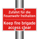Zufahrt für die Feuerwehr freihalten/.../ - Keep fire brigade access clear