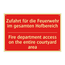 Zufahrt für die Feuerwehr im gesamten /.../ - Fire department access on the /.../