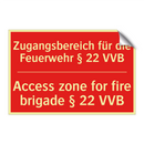 Zugangsbereich für die Feuerwehr /.../ - Access zone for fire brigade § /.../