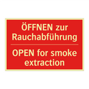ÖFFNEN zur Rauchabführung - OPEN for smoke extraction